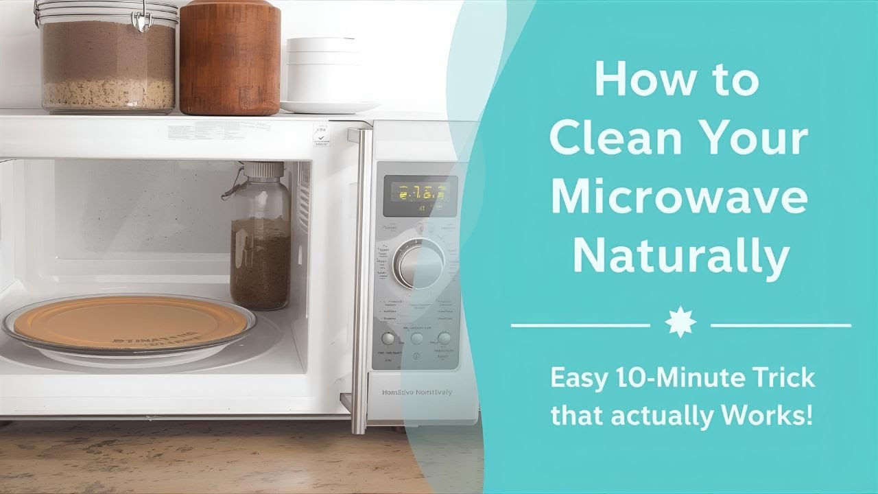 How to Clean Your Microwave Naturally | Easy 10-Minute Trick That Actually Works!