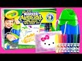 Crayola Deluxe Marker Airbrush Set DIY Hello Kitty Shape ハローキティArt Studio Aerógrafo Toys Review