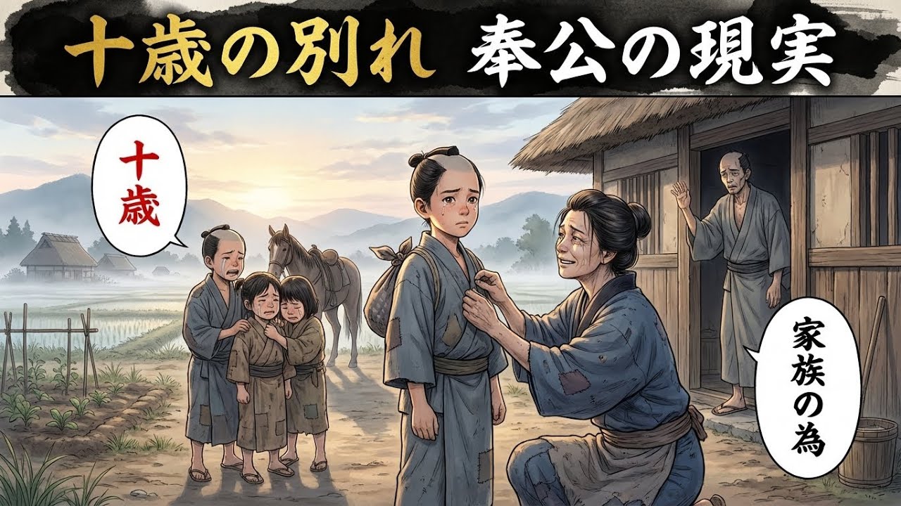 十歳で家を出る子どもたち。江戸時代の奉公制度、その過酷な真実とは
