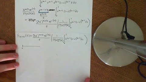 Convolution of two Independent Gamma Distributions Part 3