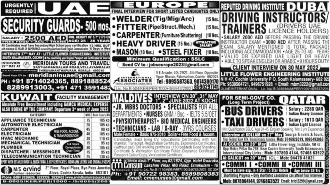 Gulf Jobs Update 2026-01-18 | Worklobby Online Hiring