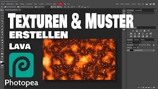 Photopea - Muster & Texturen (Lava)
