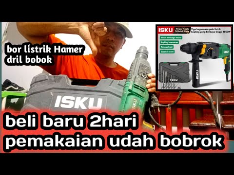 Seperti apa kualitas bor Hamer dril 26 mm 3mode?Pengalaman saya  pengguna isku 2hari bobrok