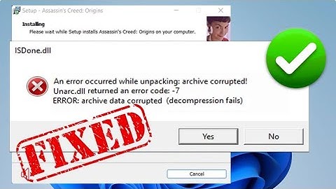Fix an error occurred when unpacking unarc.dll returned an error code 1 error archive data corrupted