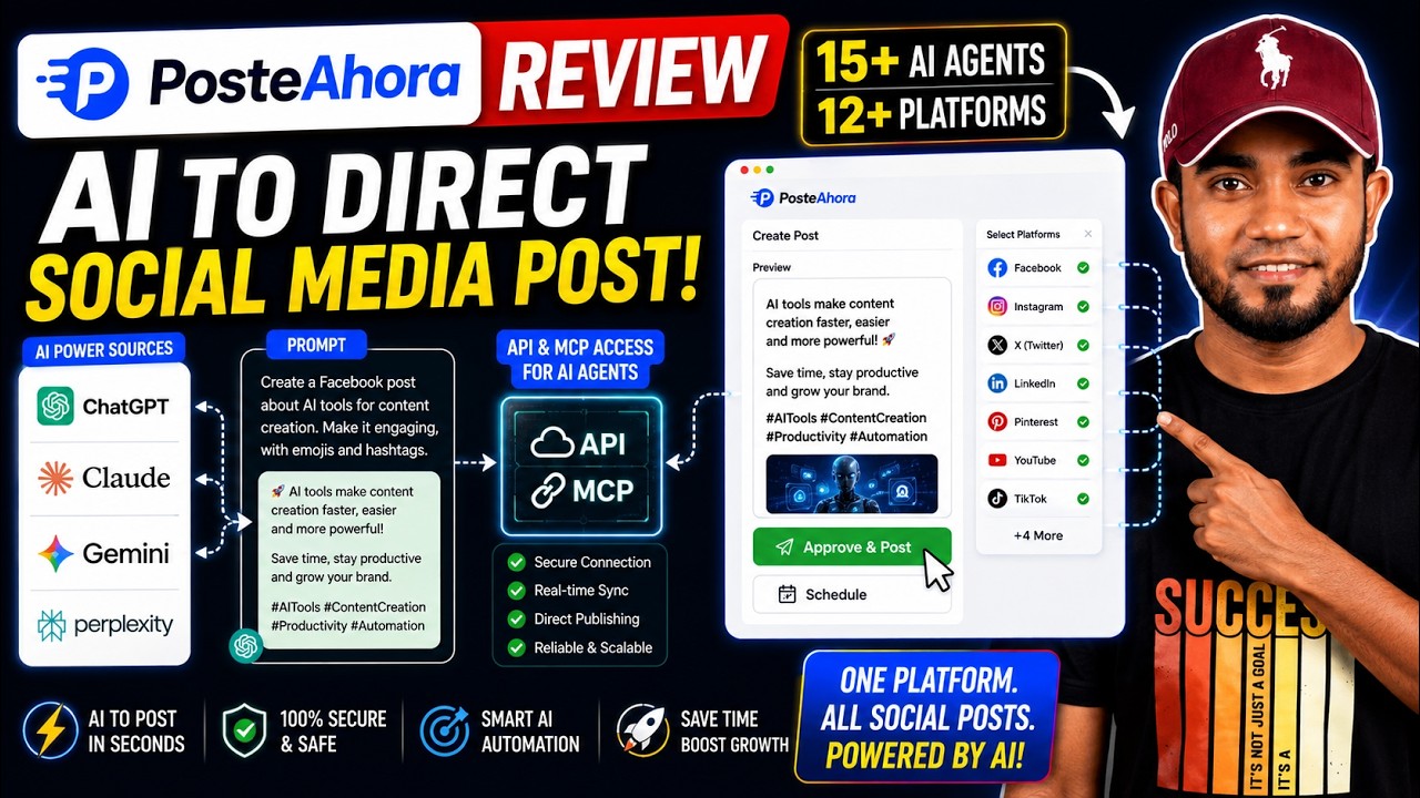Posteahora Review: Social Media Scheduler with 15+ AI Agents and 12-Platform Management