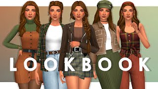 FALL LOOKBOOK | Sims 4 Create A Sim + FULL CC LIST