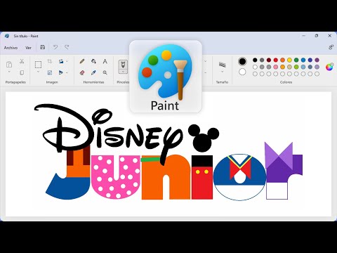 How to draw the Mickey Mouse Clubhouse logo using MS Paint
