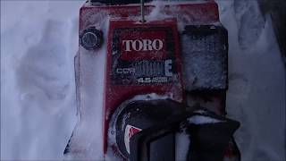 1992 Toro CCR2000E 4.5HP Single Stage Snow BLower Cold Start