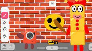 Numberblocks One He Draws On The Wall | Make Animation In Flipaclip 
