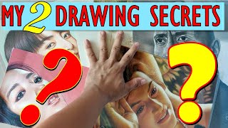 DRAWING SECRETS | Sharing Two Techniques for Easy and Successful Portrait Drawing | BMD Portraits