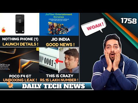 Nothing Phone (1) Launch & OS😍 ,Jio Good News,POCO F4 GT Unboxing😮,Samsung M53 India Price,E
