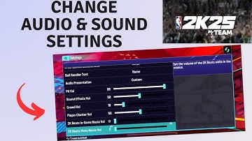How to change Audio & Sound Settings in NBA 2K25 MyTEAM mobile