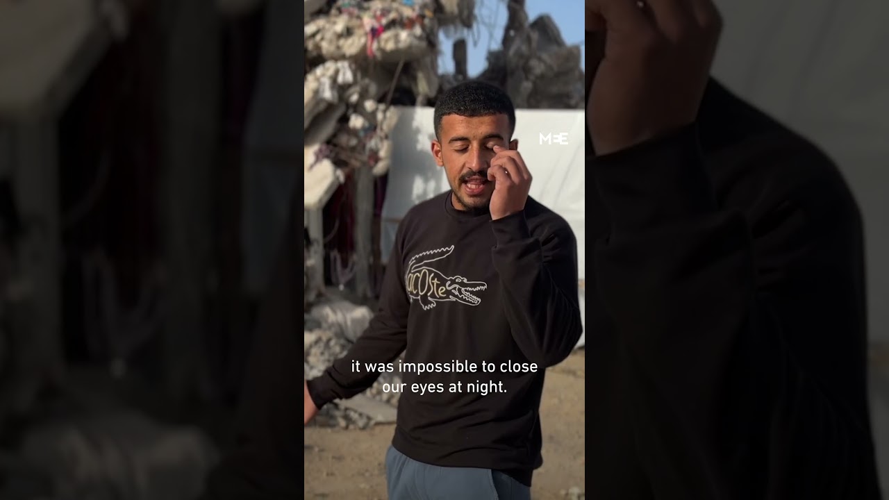 Palestinians families are living in homes on the brink of collapse in Gaza