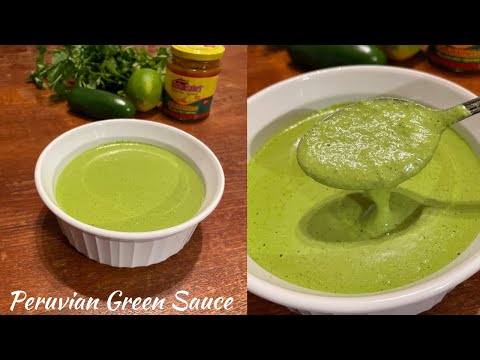 Peruvian Green Sauce (Aji Verde)