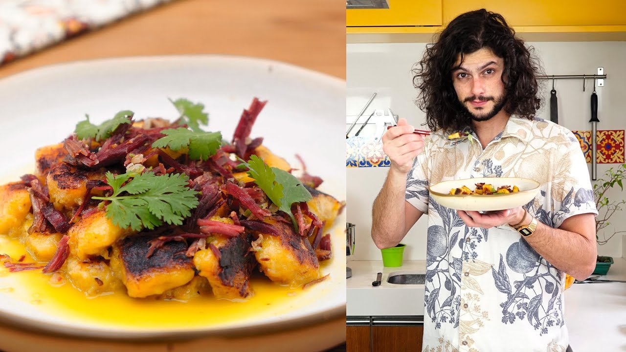 NHOQUE DE BANANA-DA-TERRA C/ CARNE SECA | Receitas Brasileiras