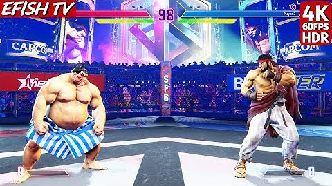 E. Honda vs Ryu (Hardest AI) - Street Fighter 6 | PS5 4K 60FPS
