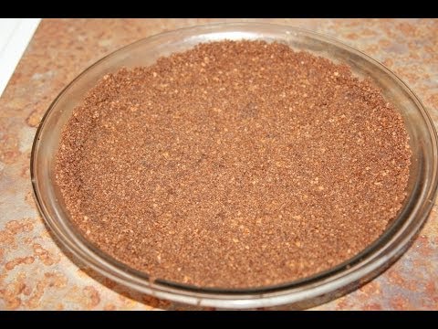 Preparer Une Croute De Tarte Graham Au Chocolat Making A Chocolate Graham Cracker Crust Youtube