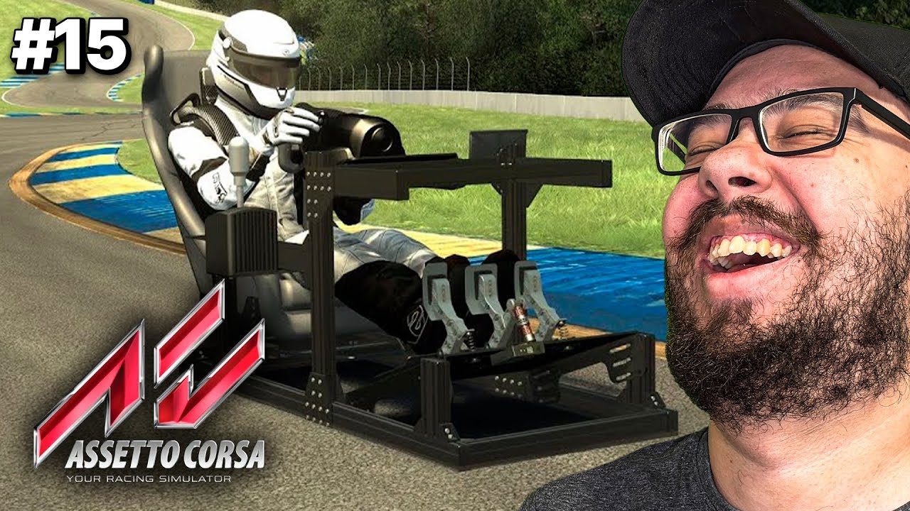 FIZEMOS UMA CORRIDA DE SIMULADOR (LITERALMENTE) - ASSETTO CORSA #15