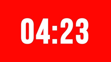 4 Minute 23 Second Timer With Alarm Without Music