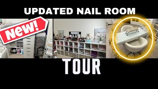 2023 Updated Nail Room|| new room! #nailroom