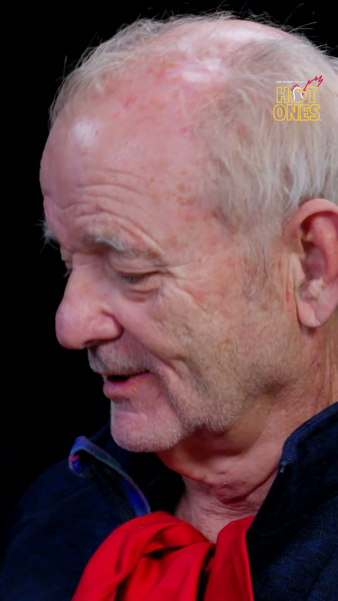 Bill Murray's alarm going off in the middle of Hot Ones is so real ?