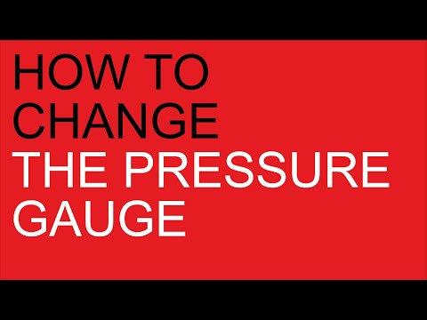 Anna PL41 - Anita PL042: How to change the pressure gauge
