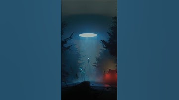 Alien Abduction in Blender #blender3d #ufo #shorts