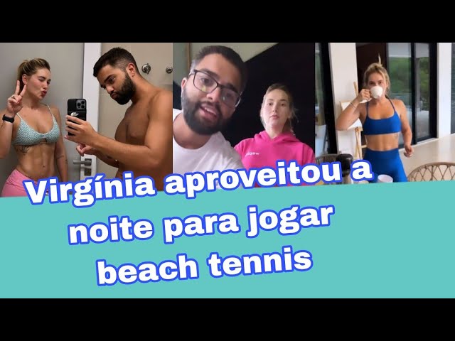 Virginia Fonseca joga beach tennis com música de Zé Felipe em volume alto  após boatos de briga com vizinha