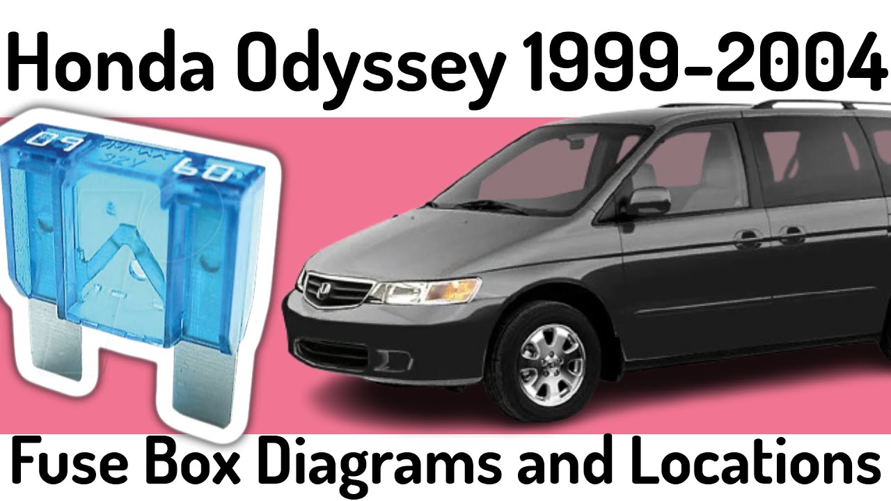 2004 honda odyssey cigarette lighter fuse (1999-2004) Honda Odyssey Fuse Box Diagrams and Fuse Panel Locations✅