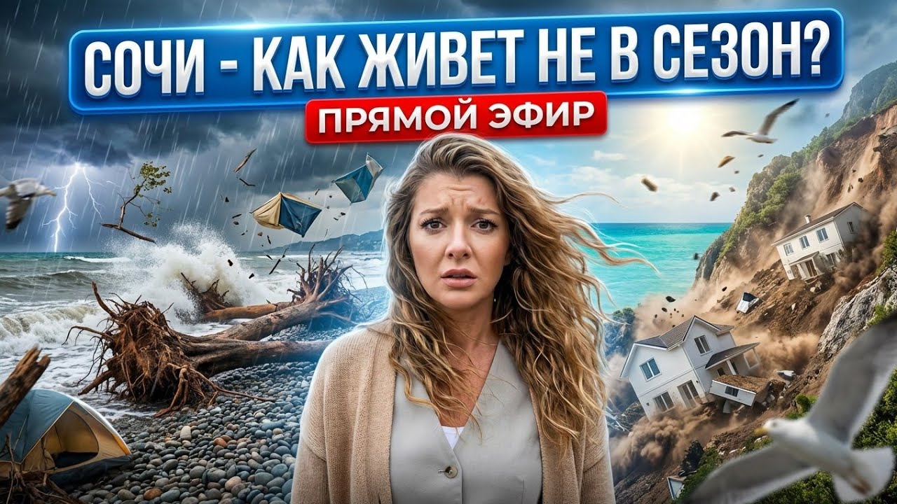 СОЧИ - Как живёт не в сезон?  #сочи #всеосочи