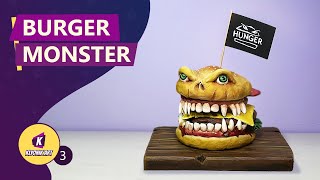 : creating burger monster