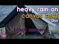 [Black Screen] Sleeping in Tent | Heavy Rain on Canvas Tent – No Thunder | Sleep Rain Sounds Mp3 Song