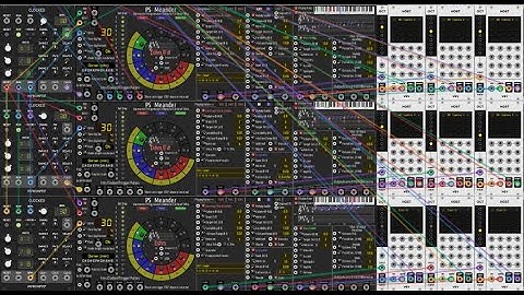 VCV Rack - MeanderX3  orchestral HOSTS 1