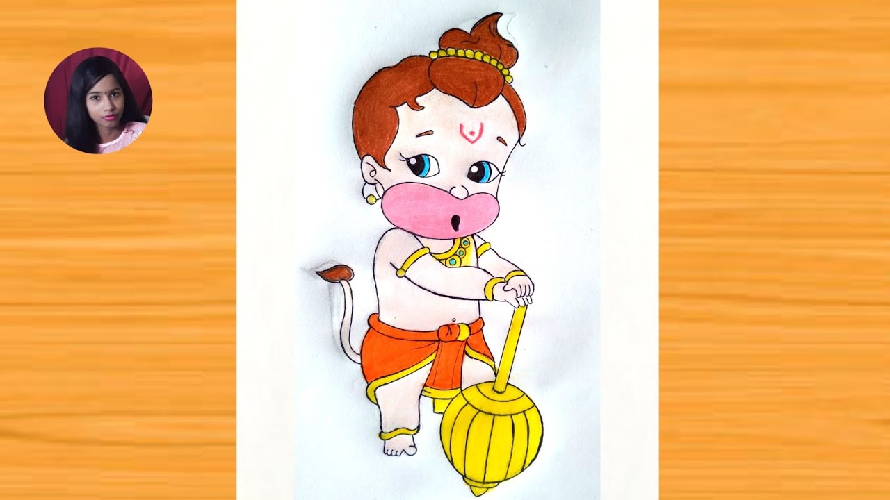 How To Draw Cute Bal Hanuman From Return Of Hanuman - YouTube