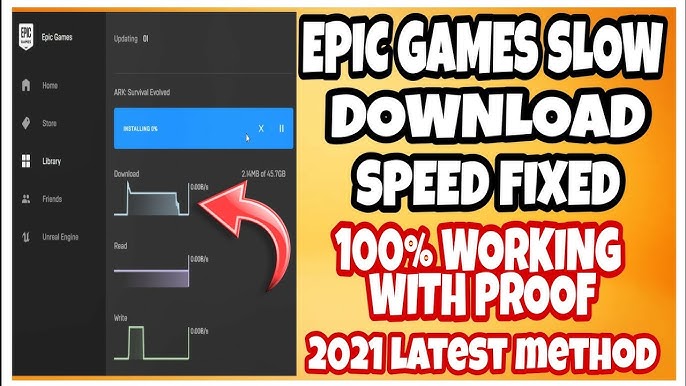 How To Increase Epic Games Download Speed (Fix Slow Downloads) - Full Guide  