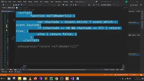 Validate Textbox to accept only numeric values in ASP.NET