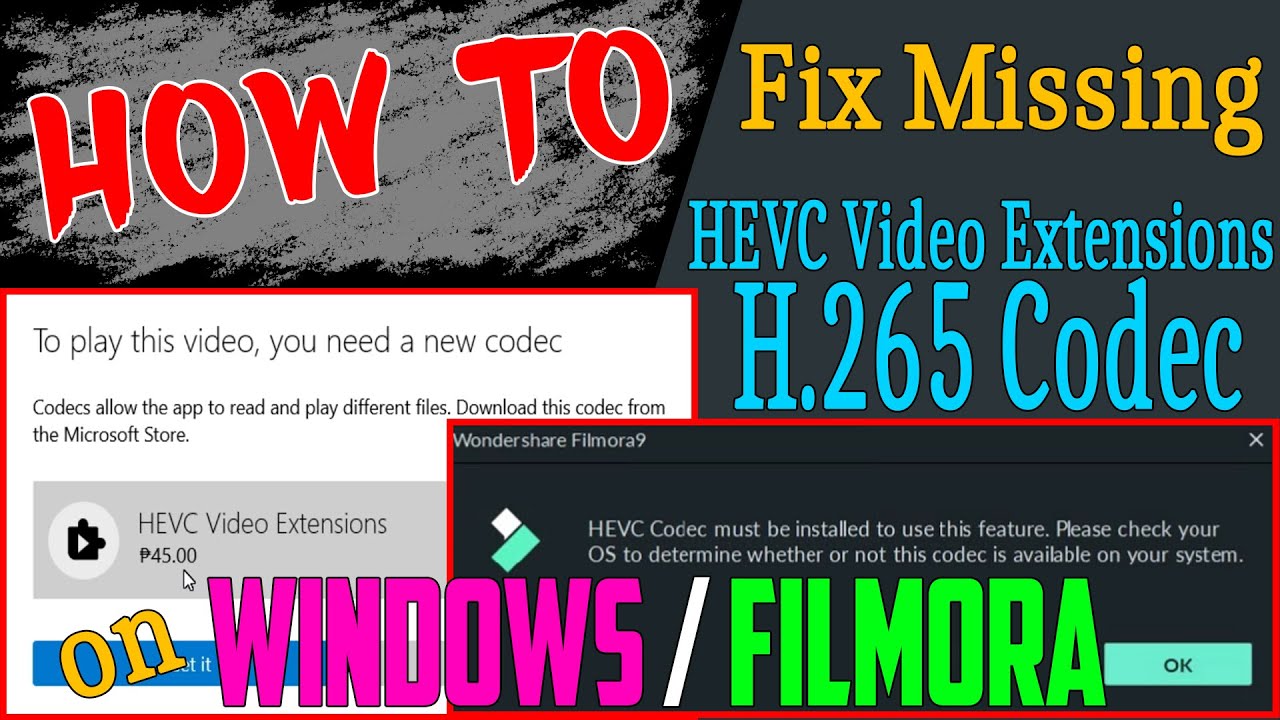 hevc is supported on windows 10 codec