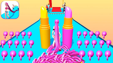 HAIR RUSH game MAX LEVEL SCORE 🌈💇‍♀️💕 Gameplay All Levels Walkthrough iOS, Android New Game 3D Pro