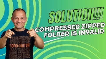 How To Fix "The Compressed (Zipped) Folder Is Invalid" Error 2025 | 100% Working
