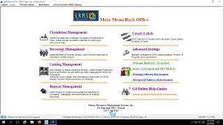 How to setup the library Circulation Calendar