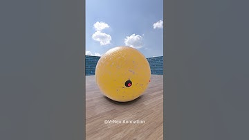 Robot Pacman vs Bowling #shorts Sub on my YouTube channel (@v-nexanimation)