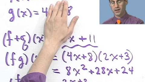 Using Operations with Functions