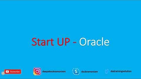 Oracle Startup| Nomount| Mount| Open| Tamil