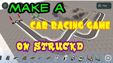 How to make a CAR RACING GAME ON STRUCKD || MAKE GAME ON STRUCKD || GAME MAKING ON MOBILE ||