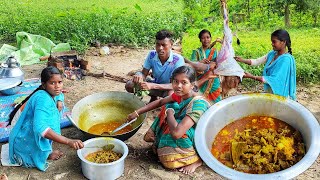 MUTTON CURRY COOKING | Famous Mutton Recipe In Village | Rural Village Life | Tribal Style Cooking