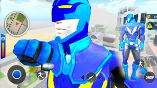 Flying Police Robot Rope Hero: Gangster Crime City - Android Gameplay#8 screenshot 4