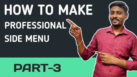 How to Make Professional Side Menu in Kodular | Part - 3 | TAMIL TECH SELVA