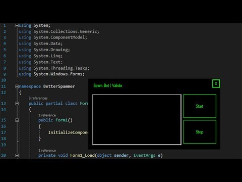 Visual Studio C# - How To Code a Text Spam Bot!