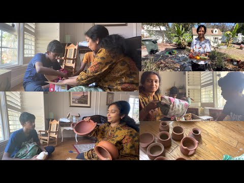 August vlog#29🇮🇳இந்தியாவில் இருந்து எடுத்து வந்த 🍯🫖 பாத்திரம்,சட்டி parcel குட்டி unboxing 📦