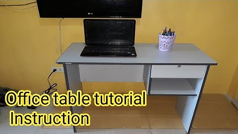 Office Table Build Instruction